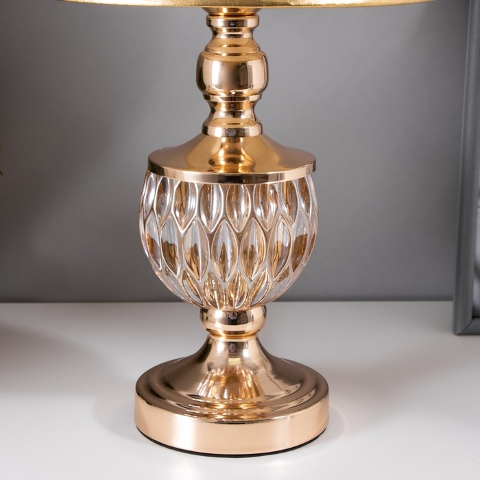 Настольная лампа Василиса E27 40Вт золото 25х25х47 см RISALUX