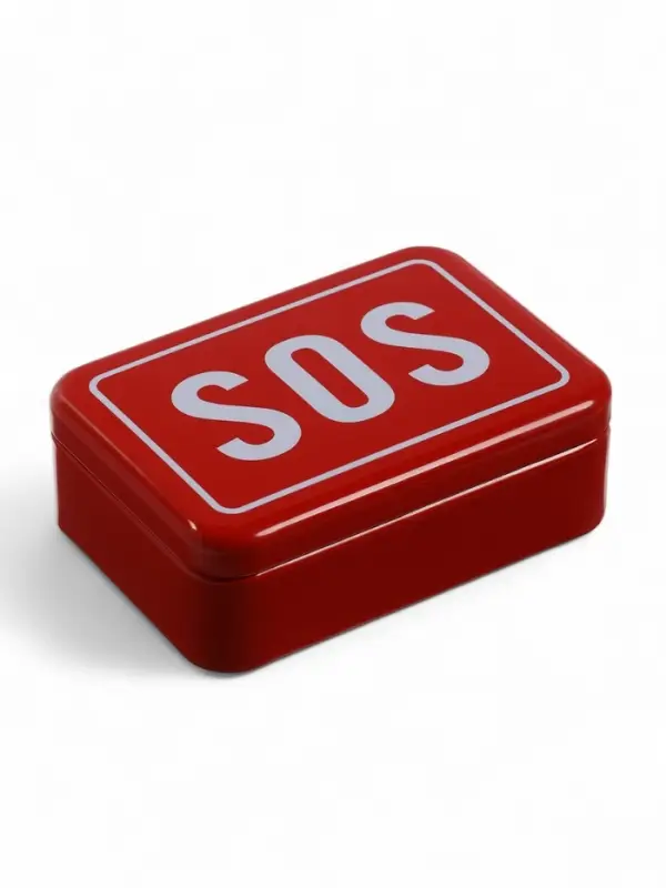 Коробка для выживания SOS, 9,3 х 6,5 х 3,2 см