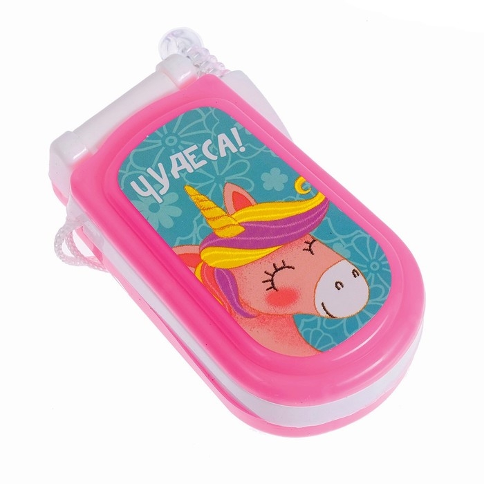 Музыкальный телефончик «Принцесса», русская озвучка, световые эффекты, работает от батареек, МИКС Музыкальный телефончик «Принцесса», русская озвучка, световые эффекты, работает от батареек, МИКС