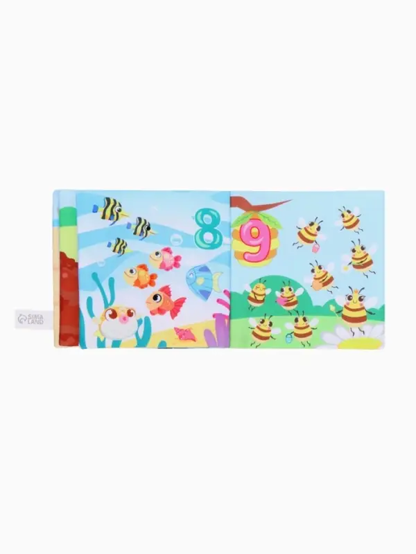 Книжка-шуршалка Крошка Я &laquo;Веселые цифры&raquo;, 12&times;12 см