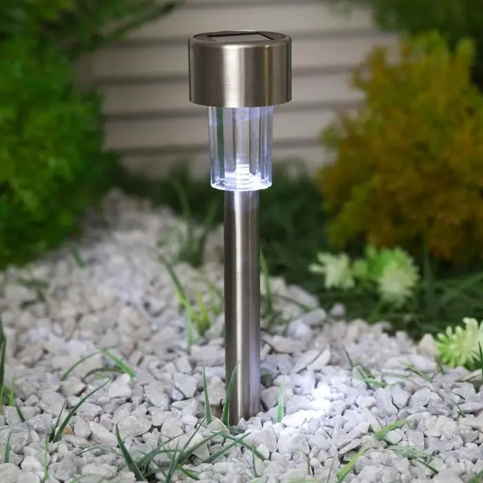 Светильник на солнечной батарее Smartbuy, 31 см, 1 LED, нержавеющая сталь, пластик