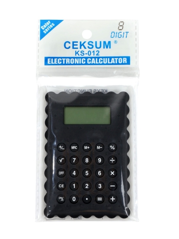 Калькулятор настольный 08-разрядный KS-012, черный