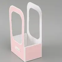 Коробка - переноска для цветов &laquo;С любовью&raquo;, 17&times;12&times;32 см