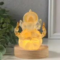 Фигурка светящаяся &laquo;Ганеша - бог мудрости&raquo;, акрил, от USB, 8&times;8&times;10 см