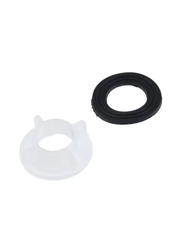 Кран на одну воду ZEIN Z3463, плоская ручка, R-образный излив, пластик, белый