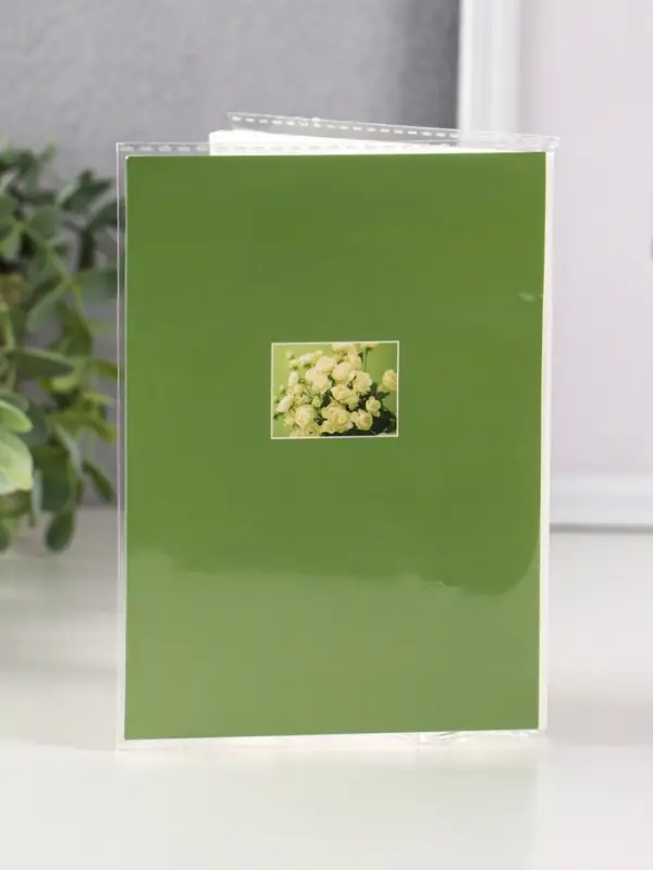 Фотоальбом 36 фото 10X15см, Фотоальбом 36 фото 10X15см, "Белые цветы", ПП карм.,мягкая обложка