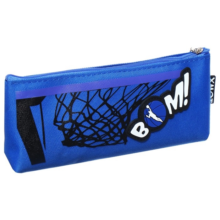 Пенал школьный на молнии Пенал школьный на молнии "Баскетбол", микс