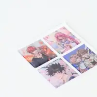 Объёмные 3D стикеры на телефон &laquo;Аниме&raquo;, 4 шт., 3&times;3 см