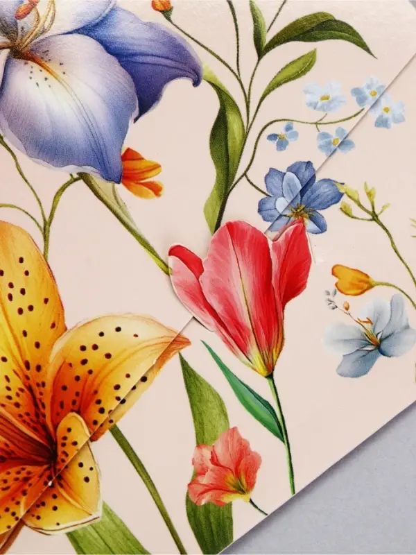 Конверт для денег формовой &laquo;Нежные цветы&raquo;, 17.5&times;10 см