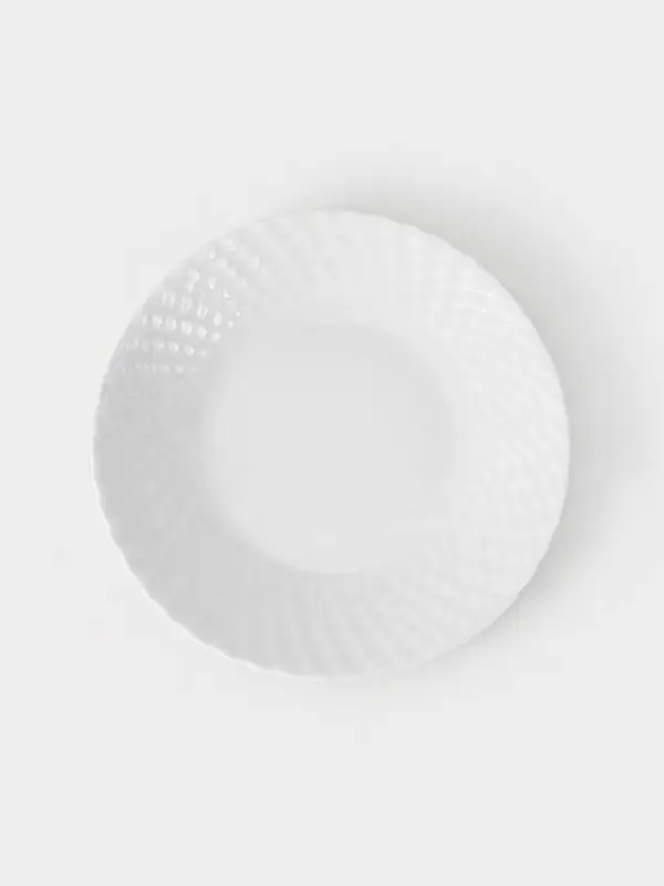 Тарелка десертная &laquo;Сальвадор&raquo;, d=16.3 см, стеклокерамика, белая