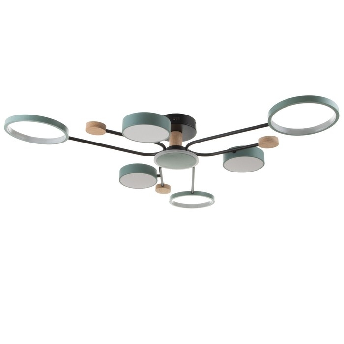 Люстра с ПДУ 2298/7GN LED 156Вт 3000-6000К зеленый 105х99х15 см BayerLux