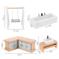 Кукольный домик с мебелью