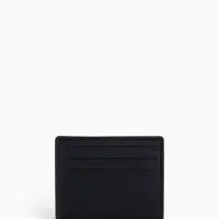 Картхолдер, на 6 карт, отделение для купюр, чёрный