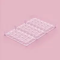 Форма для шоколада KONFINETTA &laquo;Поп-ит&raquo;, 27.5&times;17.5&times;2.5 см, 3 ячейки 15.3&times;7.5&times;0.8 см, пластик, прозрачная