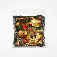 Гирлянда на люверсах "С Новым годом", ёлка, золотые буквы, дл. 210 см