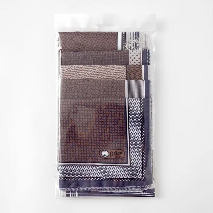 Платки носовые мужские &laquo;Этель. Серджио&raquo;, 30&times;30 см, 12 шт., рисунок МИКС, фиолетовые