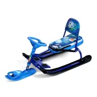 Снегокат &laquo;Тимка спорт 4-1&raquo; Космический, со спинкой, синий, ТС4-1 М/К Nika Kids