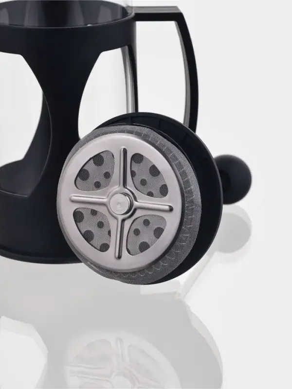 Заварочный чайник френч-пресс Доляна &laquo;Оливер&raquo;, 350 мл, стекло, чёрный