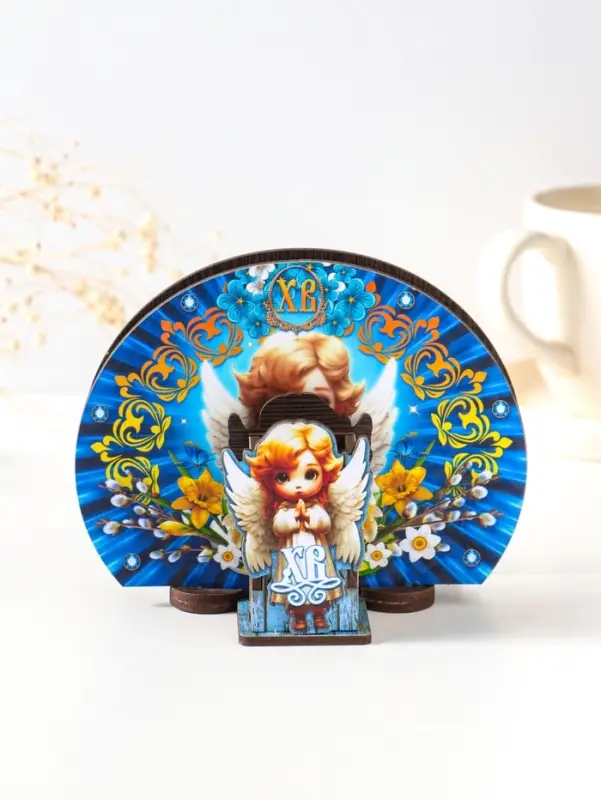 Набор пасхальный салфетница+подставка под зубочистки №1,  10х12,8х5 см; / 3,7х3,7х6,5 см