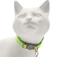 Набор ошейников для кошек &laquo;По-полюшку&raquo;, 30&times;1 см, розовый, зелёный