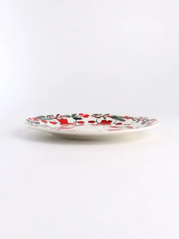 Тарелка новогодняя плоская &laquo;Новогодний хоровод&raquo;, d=20 см