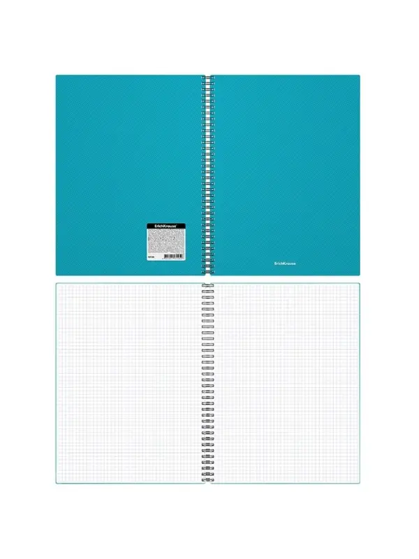 Тетрадь на спирали ErichKrause. Glance Vivid A4, 80 листов, в клетку, пластиковая обложка, блок офсет, МИКС