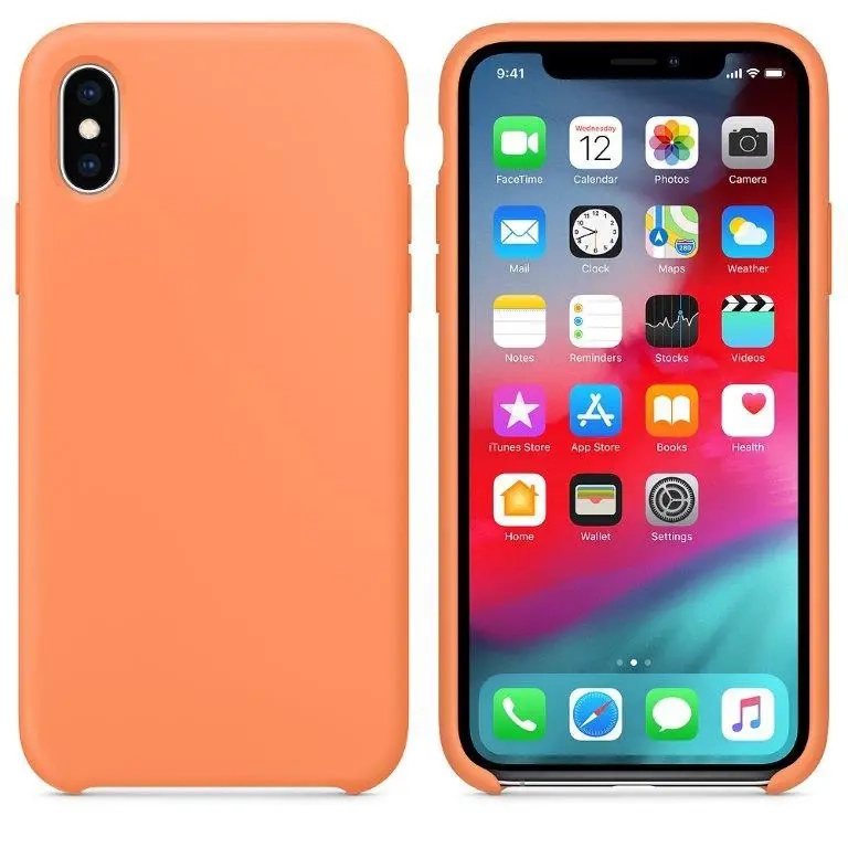 Чехол Iph XS Max Silicon Case 100% ORG Papaya Чехол Iph XS Max Silicon Case 100% ORG Papaya