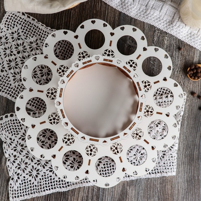 Подставка для кулича и яиц пасхальная, 12 ячеек, 29×29×10 см Подставка для кулича и яиц пасхальная, 12 ячеек, 29×29×10 см