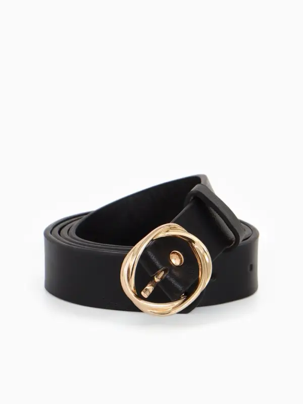 Ремень жен 05-01-01-01, Июнь2510, 2,9*0,3*110 см, без винта, пряж золото, 1 прокол, черный 1090314 Ремень жен 05-01-01-01, Июнь2510, 2,9*0,3*110 см, без винта, пряж золото, 1 прокол, черный 1090314