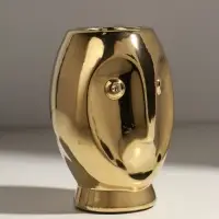 Подсвечник на 1 свечу &laquo;Сова Сипуха&raquo;, d=3.5 см, золото, 9&times;8.5&times;12.5 см