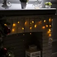 Гирлянда &laquo;Бахрома&raquo; 3&times;0.5 м, IP20, тёмная нить, 80 LED, свечение жёлтое, 8 режимов, 220 В