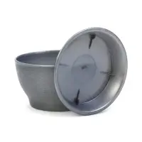 Горшок для цветов с поддоном 0,5 л d12,5см h0,7 см "Фиалочка" серый перламутр Горшок для цветов с поддоном 0,5 л d12,5см h0,7 см "Фиалочка" серый перламутр