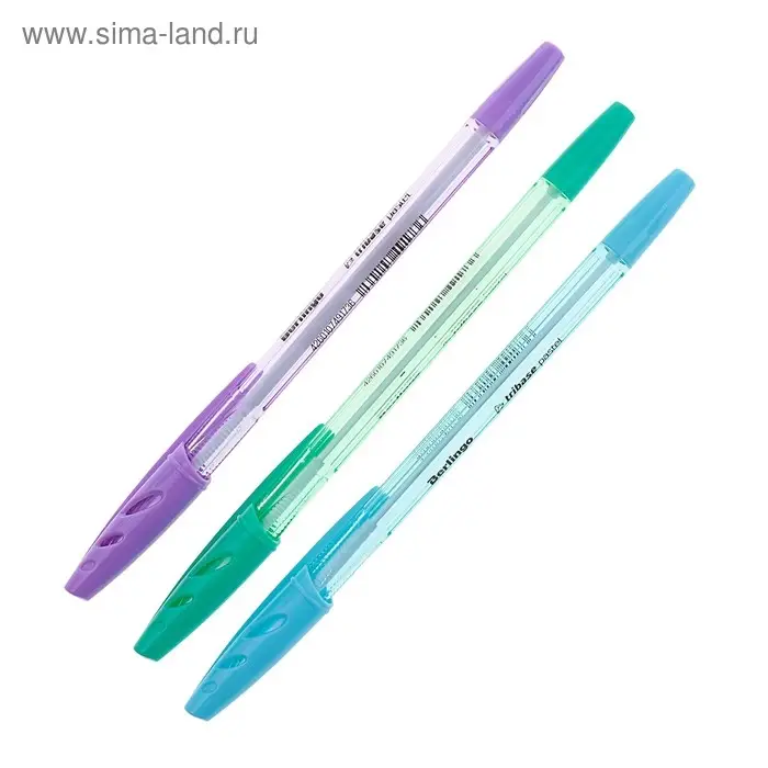 Ручка шариковая Tribase Pastel, узел 0.7 мм, чернила синие, МИКС Ручка шариковая Tribase Pastel, узел 0.7 мм, чернила синие, МИКС