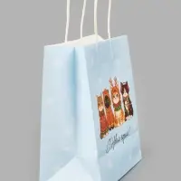 Пакет подарочный крафтовый &laquo;С Новым годом&raquo;, 22&times;25&times;12 см