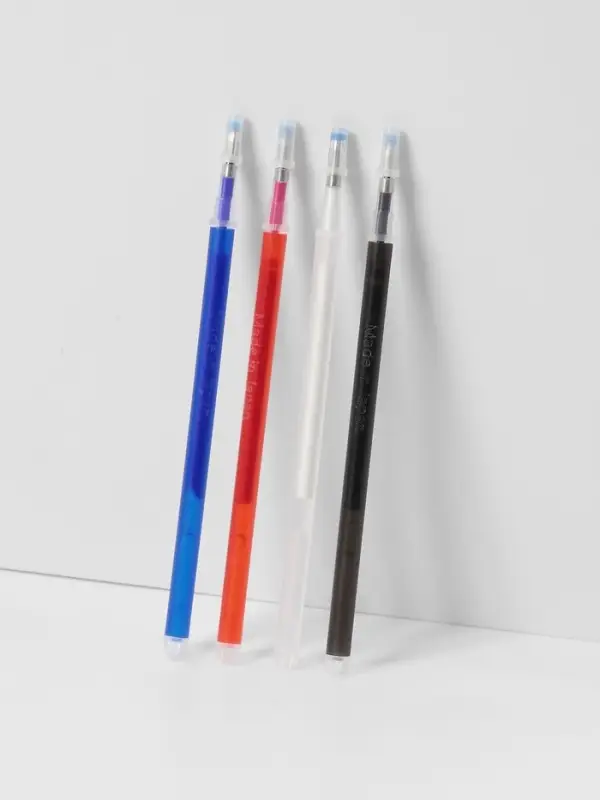 Набор стержней, термоисчезающие, 4 шт., белый, красный, чёрный, синий