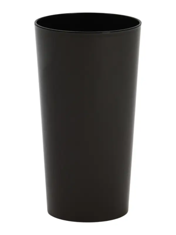 Кашпо со вставкой 19х19х36 см (вставка 4 л) "КАМЕЛИЯ 3" графит