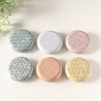 Шкатулка металл круглая "Геометрические рисунки" набор 12 шт 6,8х6,8х1,7 см