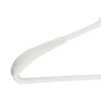 Вешалка для одежды тм VETTA, 43х21,5х3 см, пластик с покрытием софт тач, широкие плечи, цвет белый