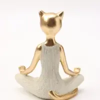 Фигура интерьерная &laquo;Кошка - поза лотоса&raquo;, 13&times;8.5&times;16.5 см