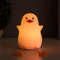 Ночник-мякиш "Уточка" LED USB АКБ бело-желтый 9х9х20 см