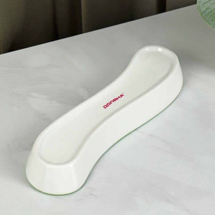 Блюдо фарфоровое для оливок/солений Доляна «Олива», 20×5×3,5 см, цвет белый Блюдо фарфоровое для оливок/солений Доляна «Олива», 20×5×3,5 см, цвет белый