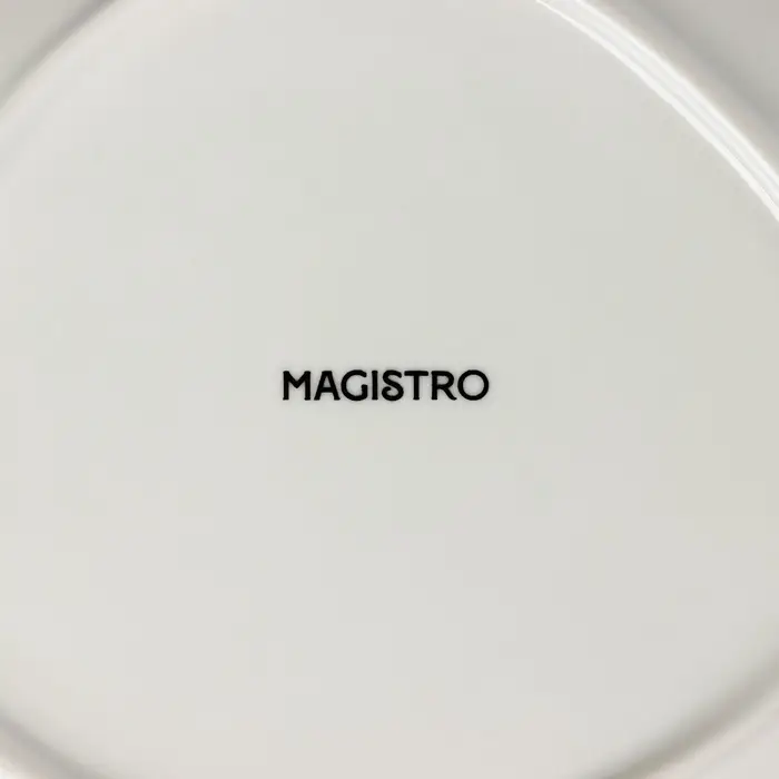 Блюдо для подачи Magistro &laquo;Церера&raquo;, 18&times;15.6 см, фарфор, коричневое