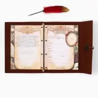 Родословная книга &laquo;Наш род&raquo;, с пером, 56 листов, бордо, 35&times;25 см