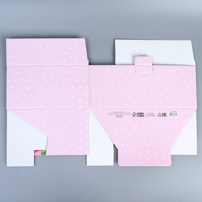 Коробка подарочная сборная, упаковка, «8 марта», 30 х 23 х 12 см Коробка подарочная сборная, упаковка, «8 марта», 30 х 23 х 12 см