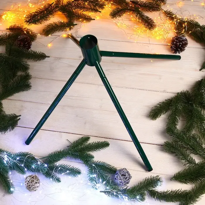 Подставка для ёлки, d=51 мм, h=36 см, разборная, под ёмкость с водой, металл Подставка для ёлки, d=51 мм, h=36 см, разборная, под ёмкость с водой, металл