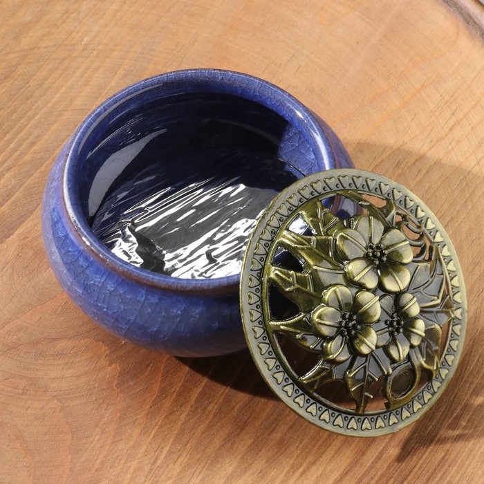 Курильница для любых благовоний  Курильница для любых благовоний "Авантюрин" керамическая, микс