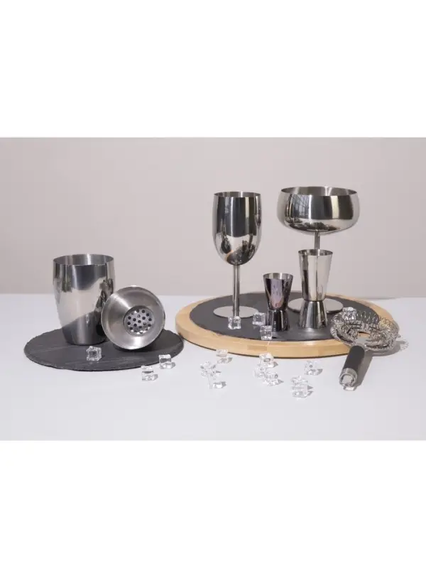 Бокал-коктейльная рюмка, 400 мл, 16&times;11.5 см, нержавеющая сталь, серебристый