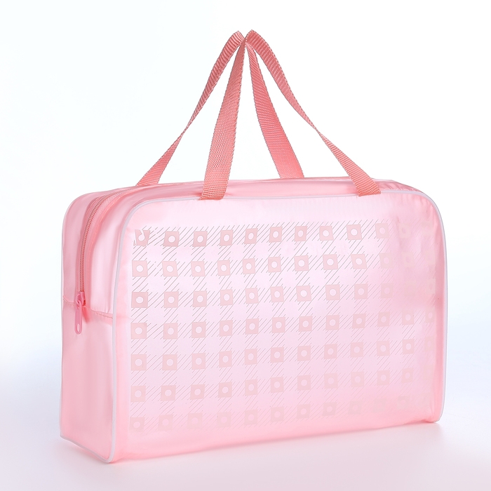 Косметичка на молнии, цвет розовый