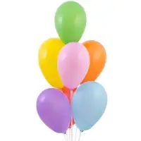 Воздушные шары латексные 7", пастель, 100 шт., МИКС