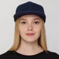 Бейсболка Snapback с прямым козырьком, темно-синяя